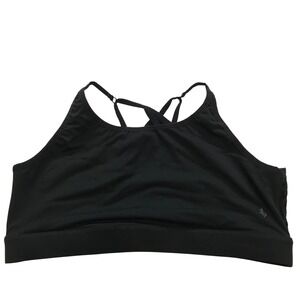 Torrid Active Black Leopard Print Mesh Strappy Sports Bra Plus Size 2